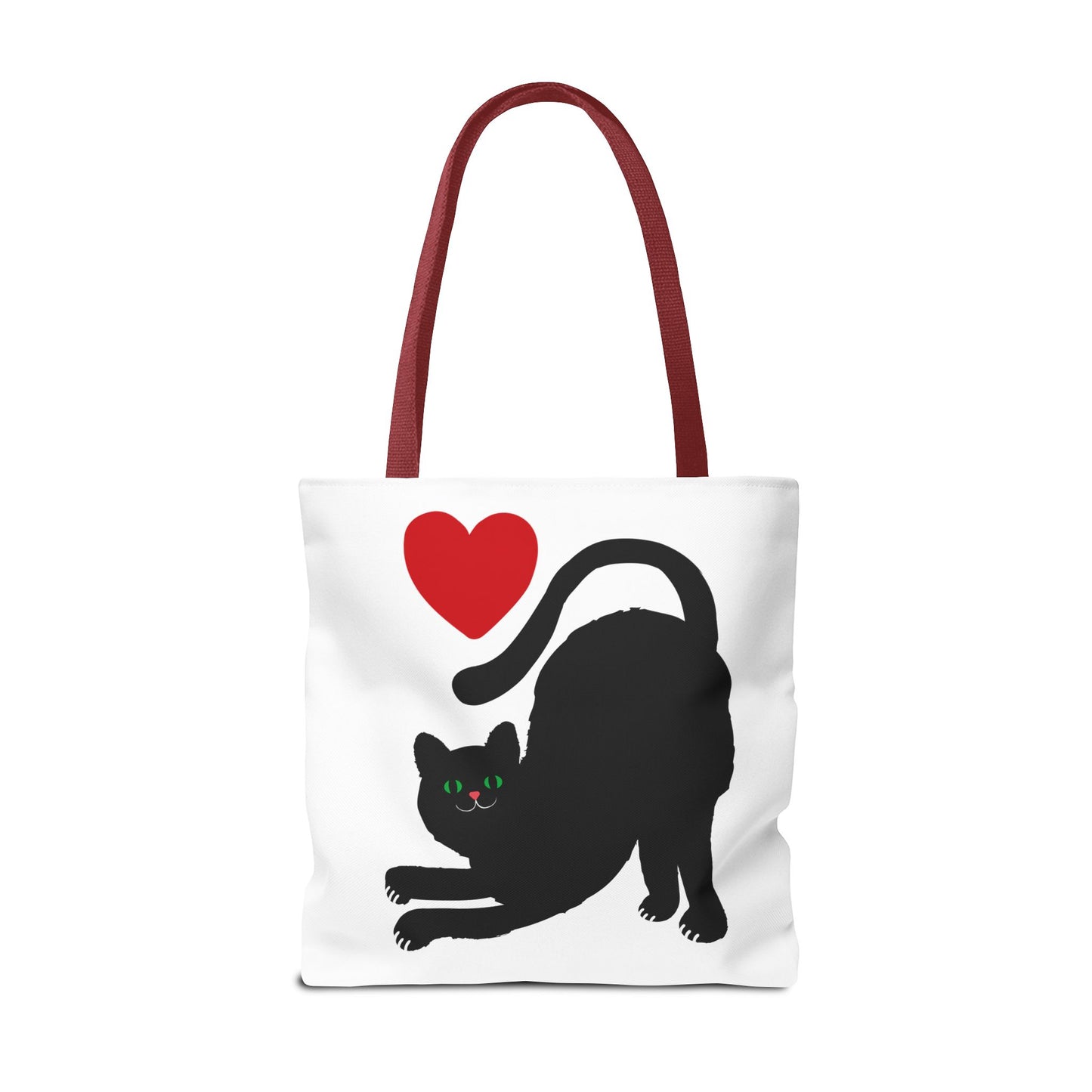 I ♥ Cat Tote Bag - Cute Black Cat Design for Cat Lovers