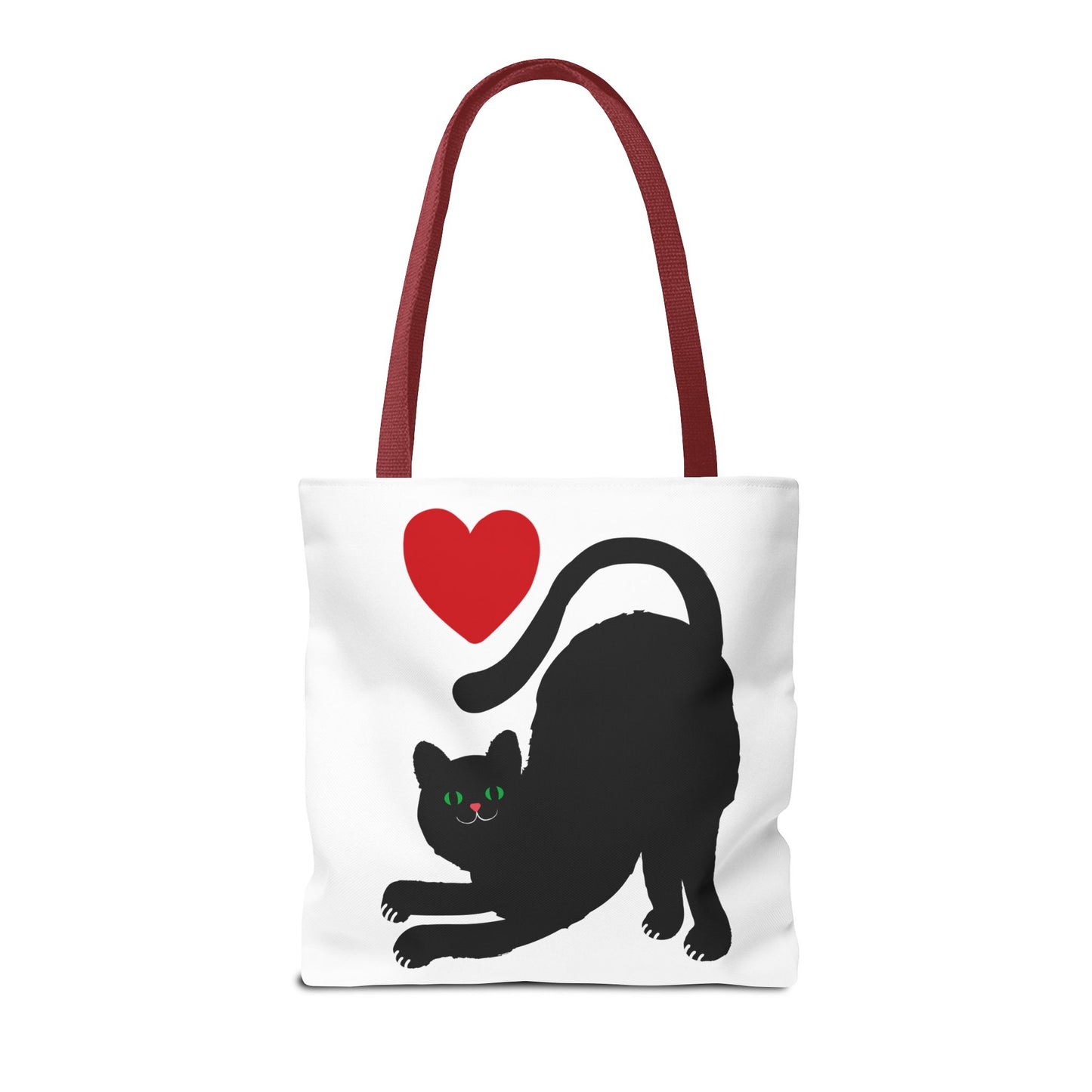 I ♥ Cat Tote Bag - Cute Black Cat Design for Cat Lovers