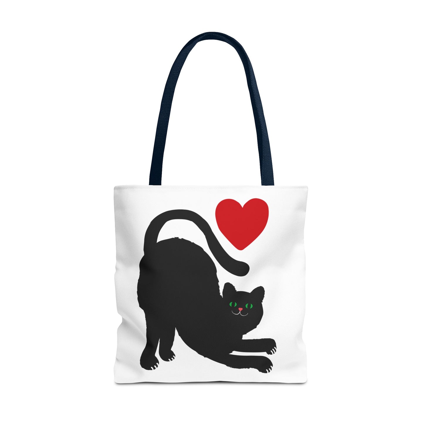 I ♥ Cat Tote Bag - Cute Black Cat Design for Cat Lovers