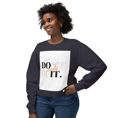 Motivational Crewneck Sweatshirt - 'Don't Quit' Inspirational Apparel