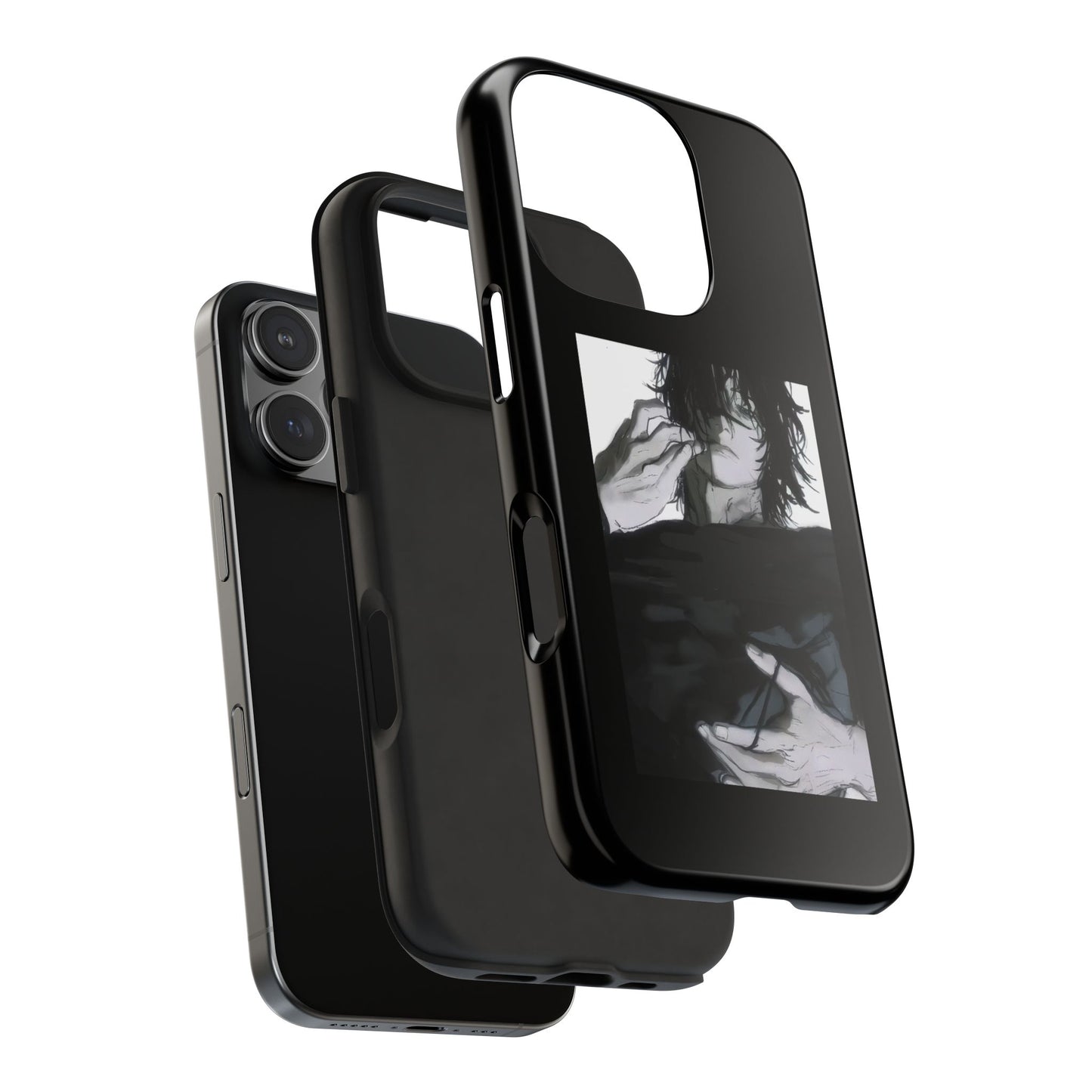 Artistic Tough Phone Case - Edgy Design for the Modern Individual