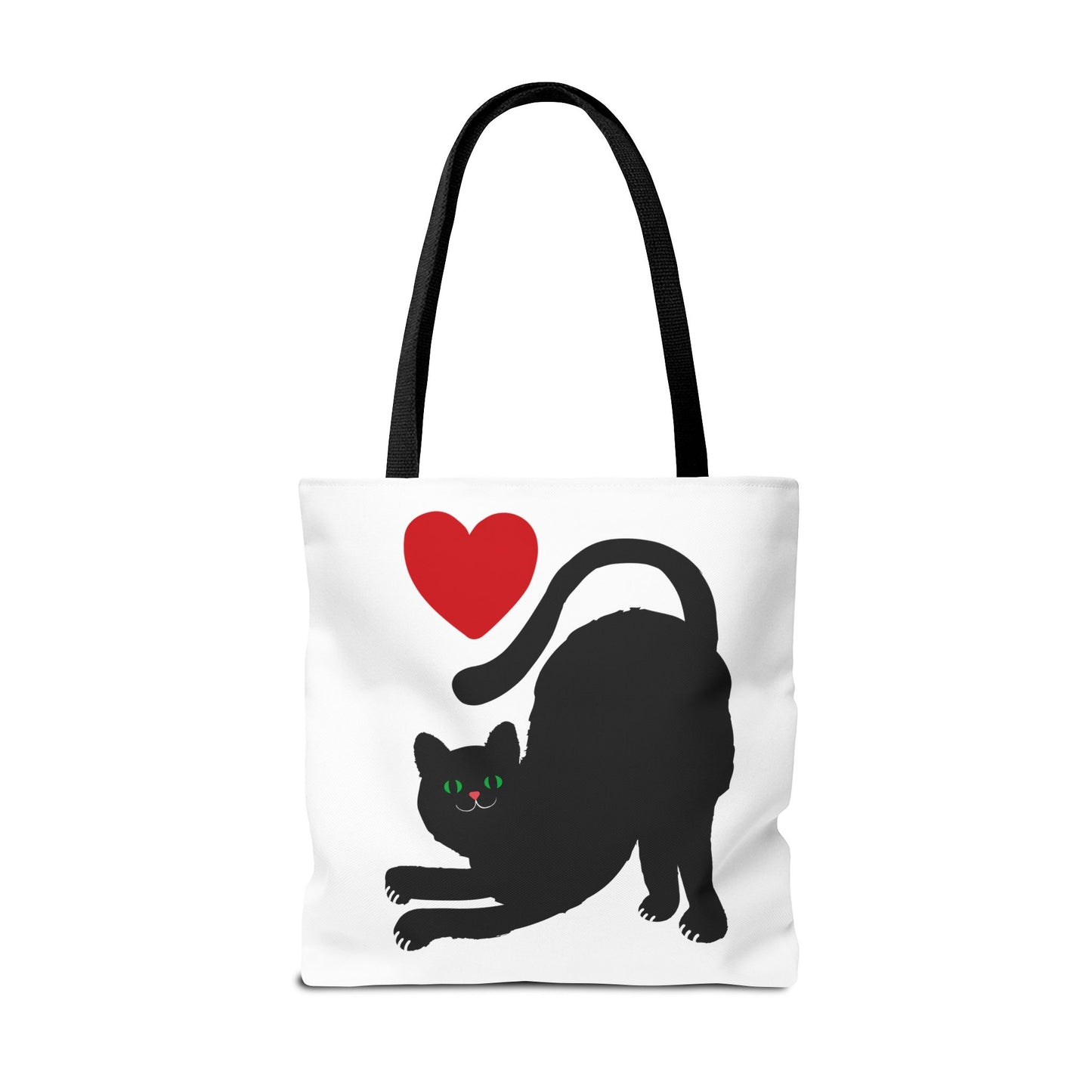 I ♥ Cat Tote Bag - Cute Black Cat Design for Cat Lovers