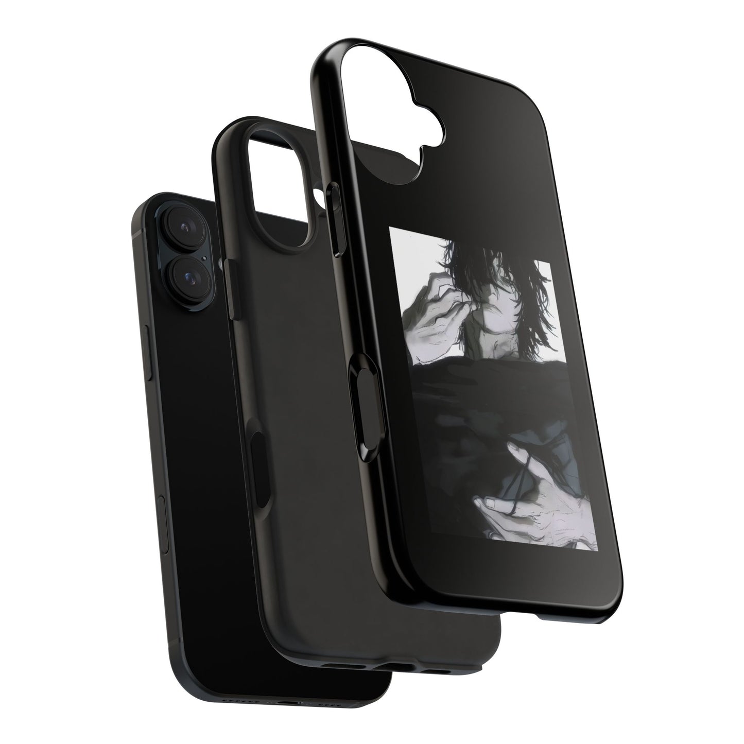 Artistic Tough Phone Case - Edgy Design for the Modern Individual